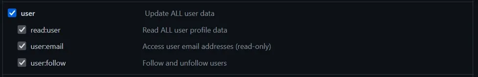 Screenshot: Step 2: Create your Personal Access Token (PAT) on GitHub