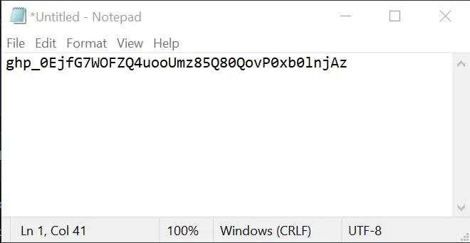 Screenshot: Step 2: Create your Personal Access Token (PAT) on GitHub